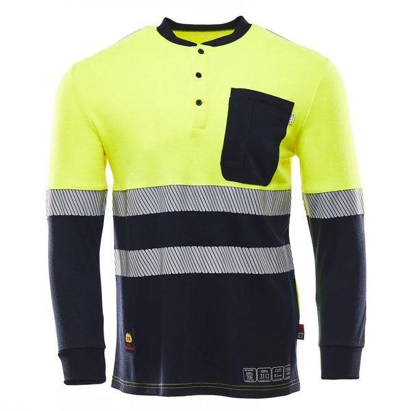 Kontra Uniforms HiViz TENCATE Henley L Shirt KON1405